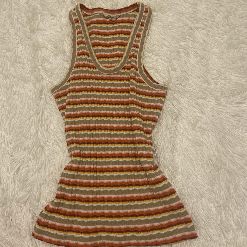 Madewell striped racerback tank